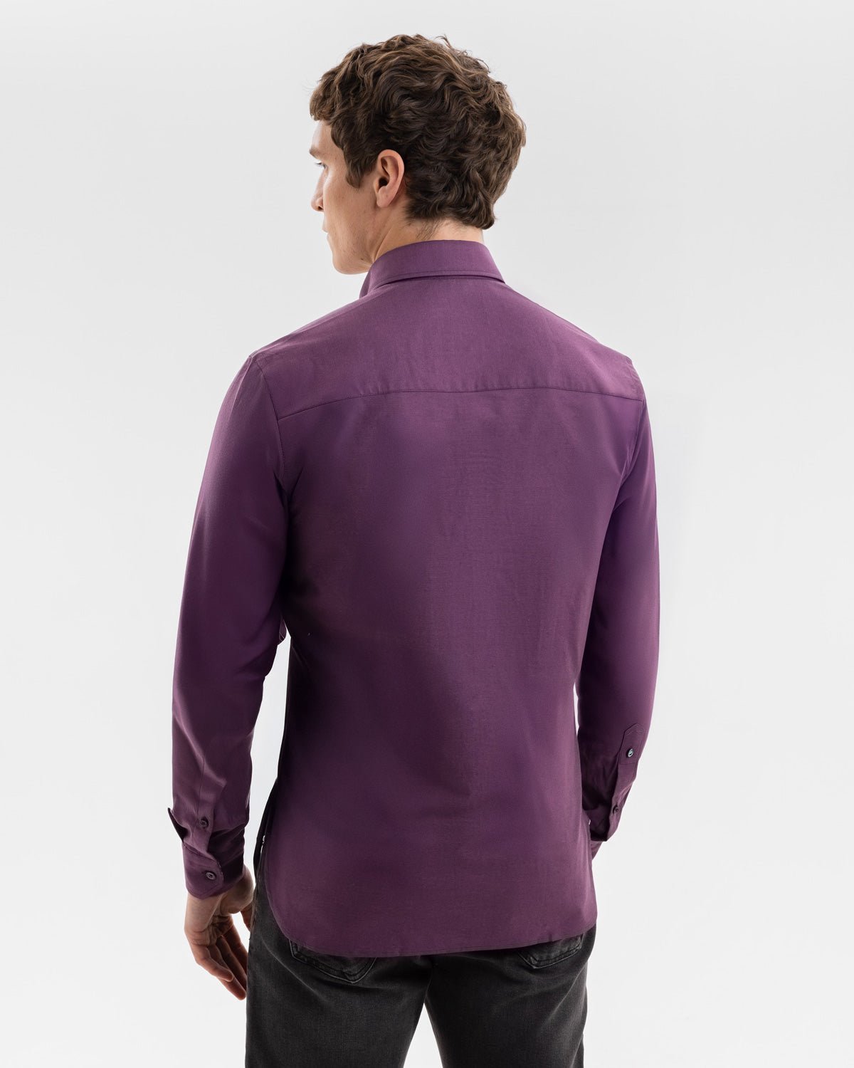 Purple Oxford with Mind Maps Accents Button - Down Shirt - Blake Mill