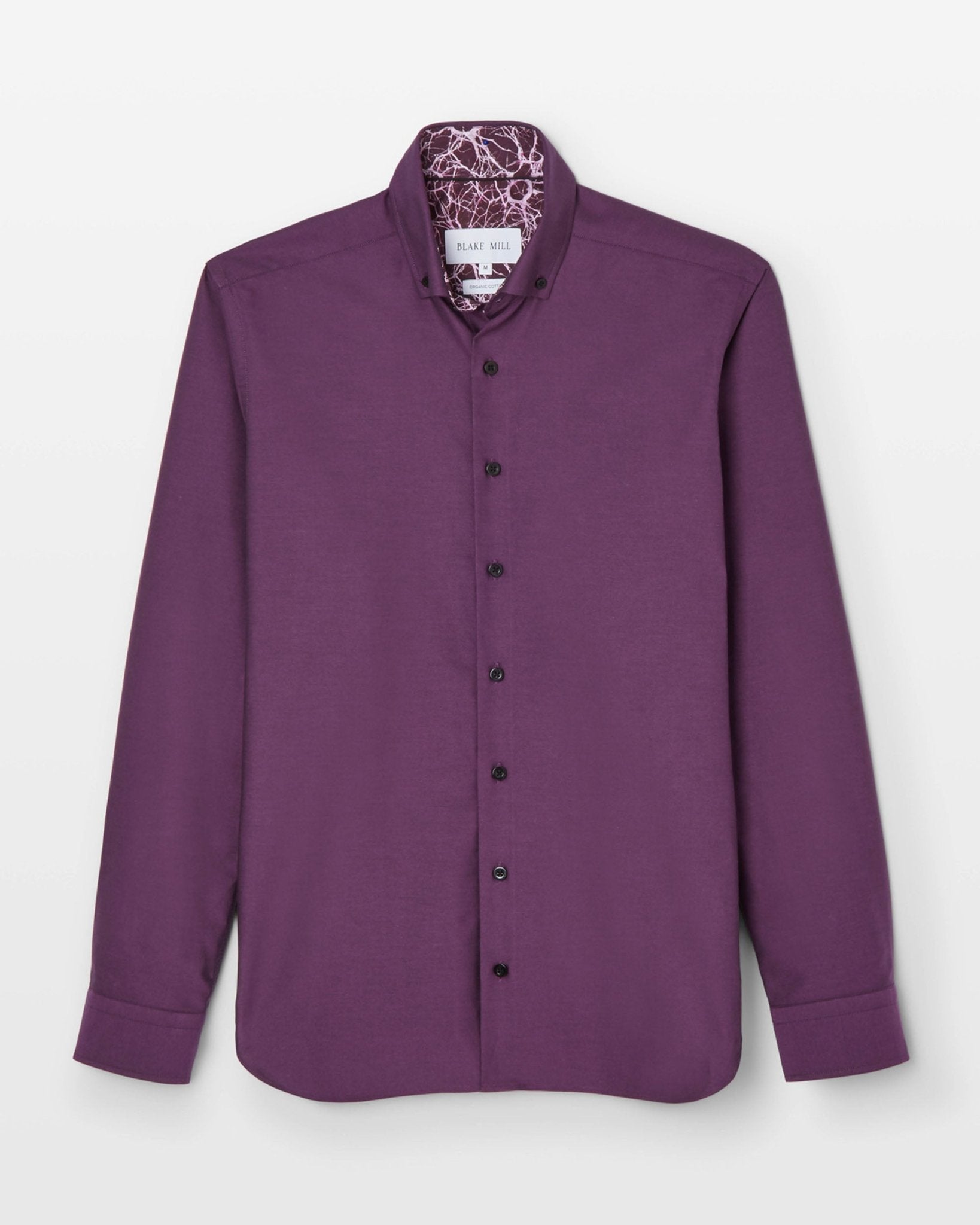 Purple Oxford with Mind Maps Accents Button - Down Shirt - Blake Mill