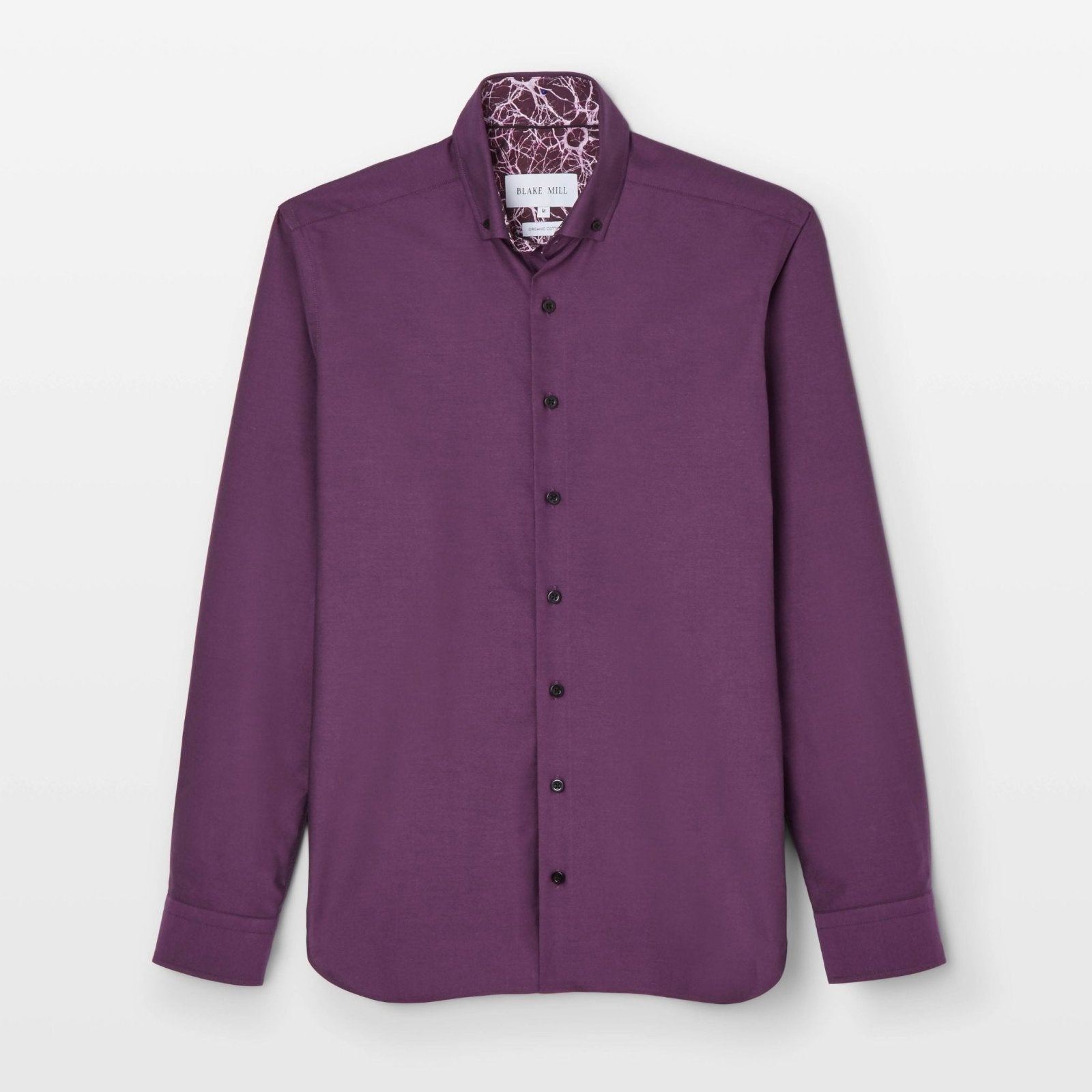 Purple Oxford with Mind Maps Accents Button - Down Shirt - Blake Mill