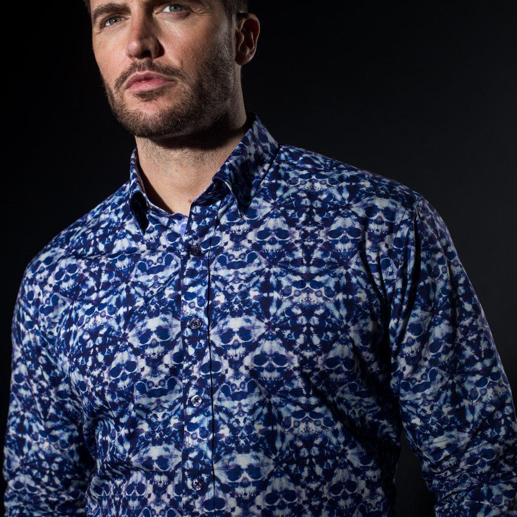 Rorschach Skulls Hidden Button Shirt - Blake Mill