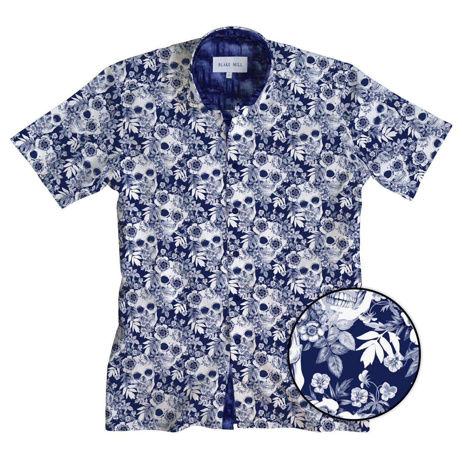 Skulls 'n Roses Short Sleeve Shirt - Blake Mill