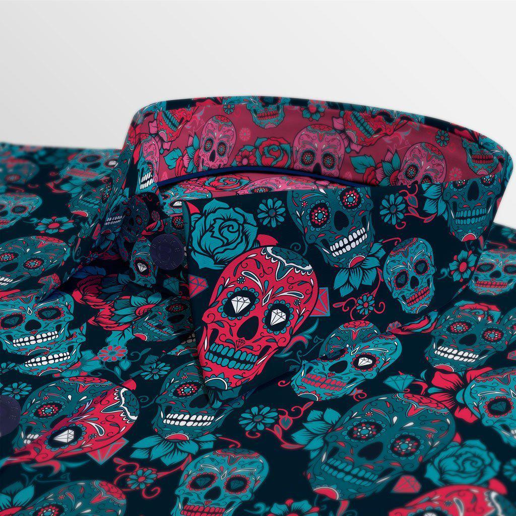 Skulls (The Sequel) Hidden Button Shirt - Blake Mill