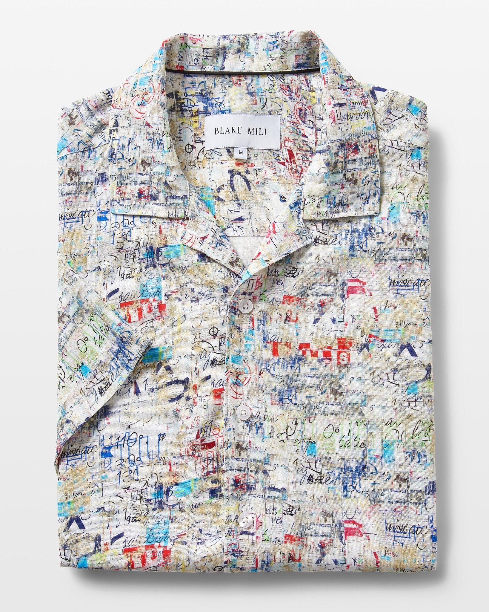 Street Art Open Collar Shirt - Blake Mill