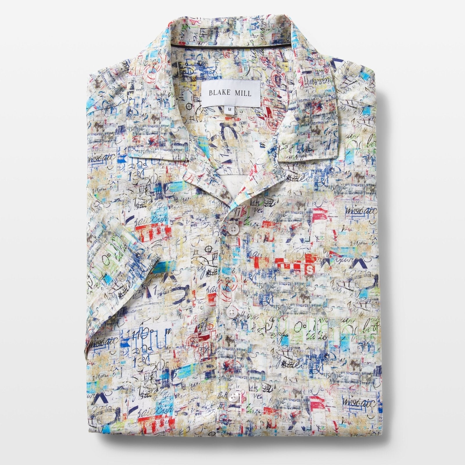 Street Art Open Collar Shirt - Blake Mill