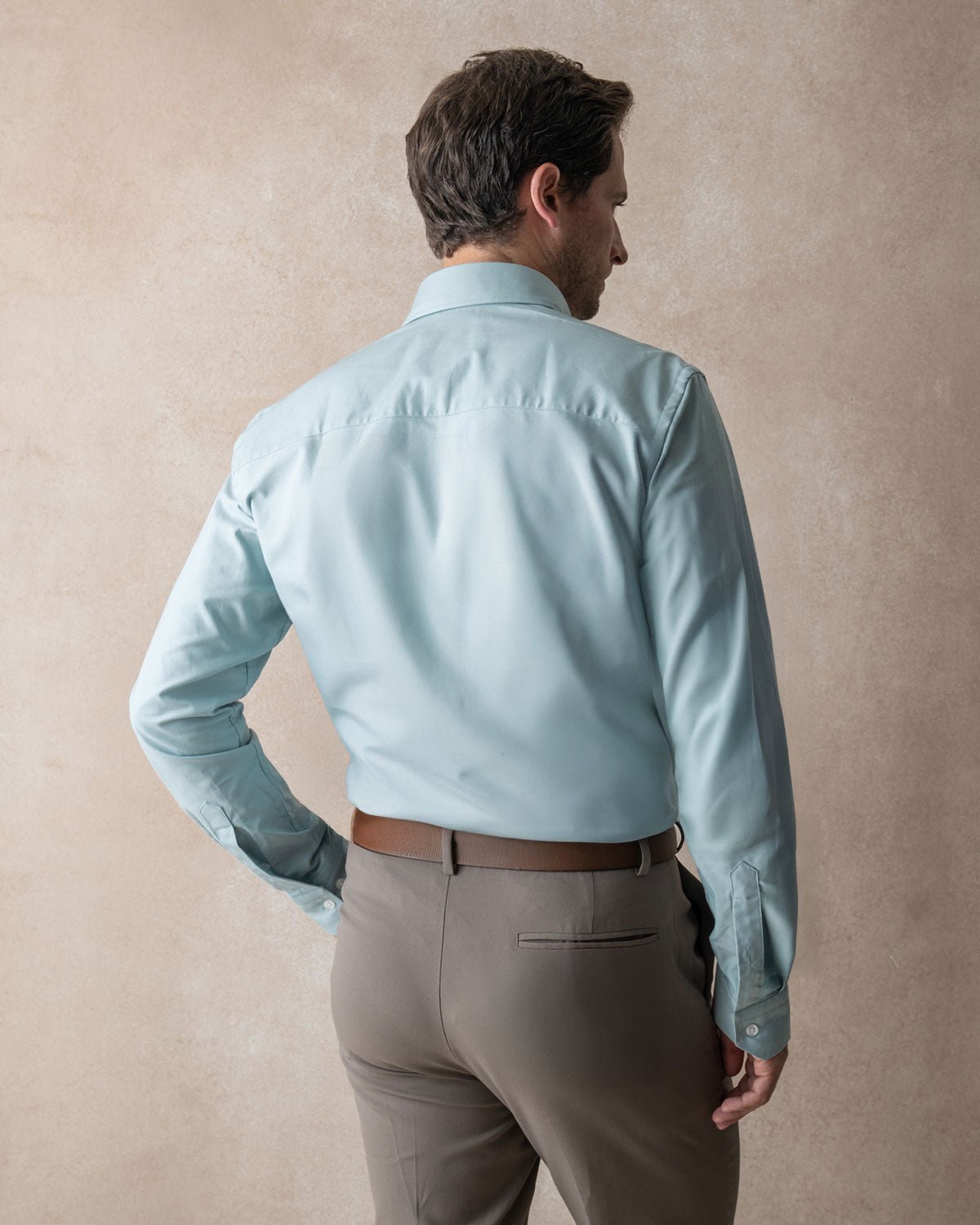 Teal Oxford with Stoned Skulls Accents Button - Down Shirt - Blake Mill