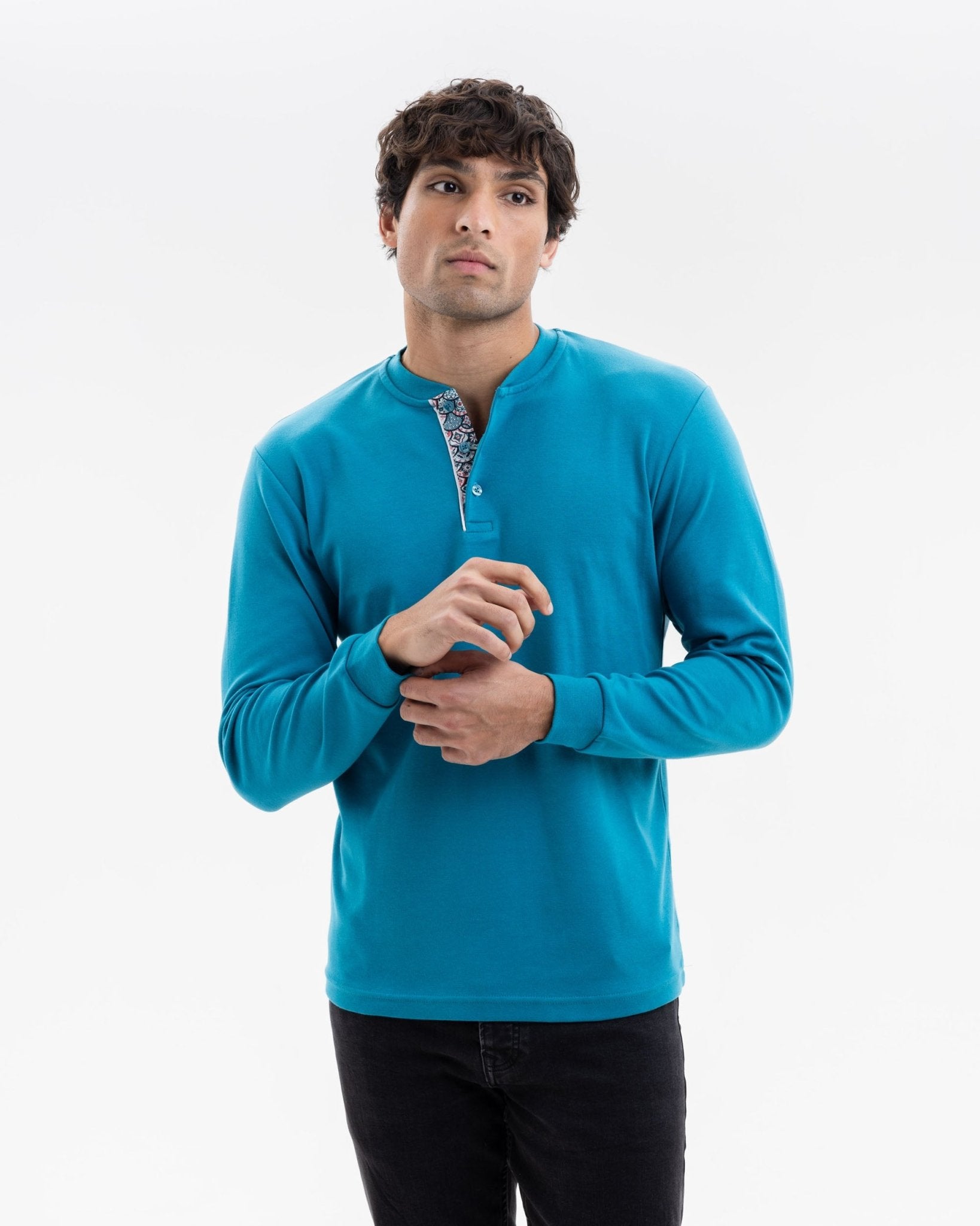 Teal with Geo Lux Jersey - Blake Mill