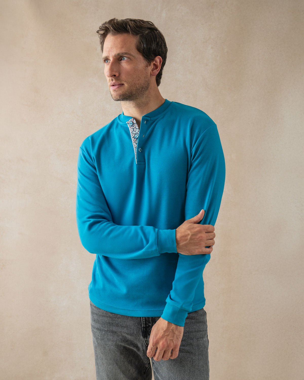 Teal with Geo Lux Jersey - Blake Mill