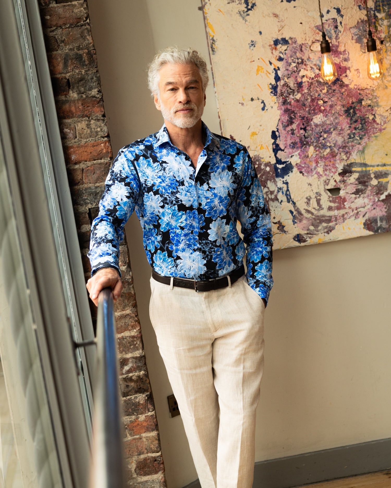 The Blue Camellia Shirt - Blake Mill