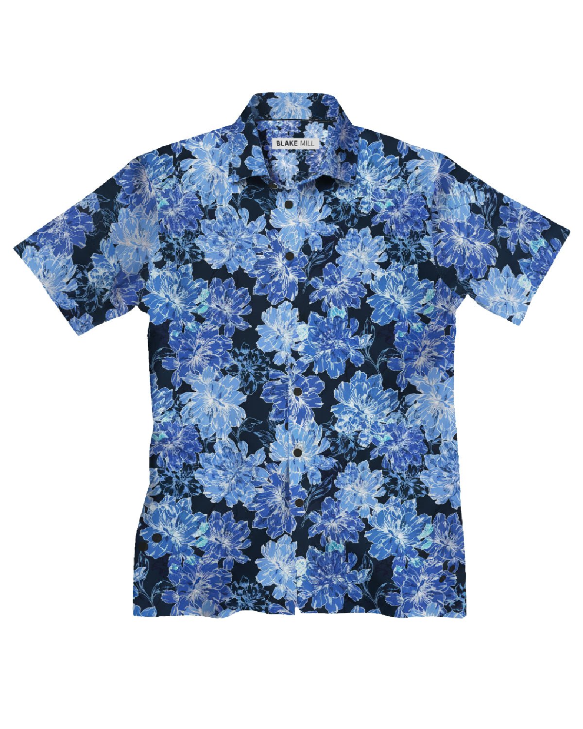 The Blue Camellia Short Sleeve Shirt - Blake Mill