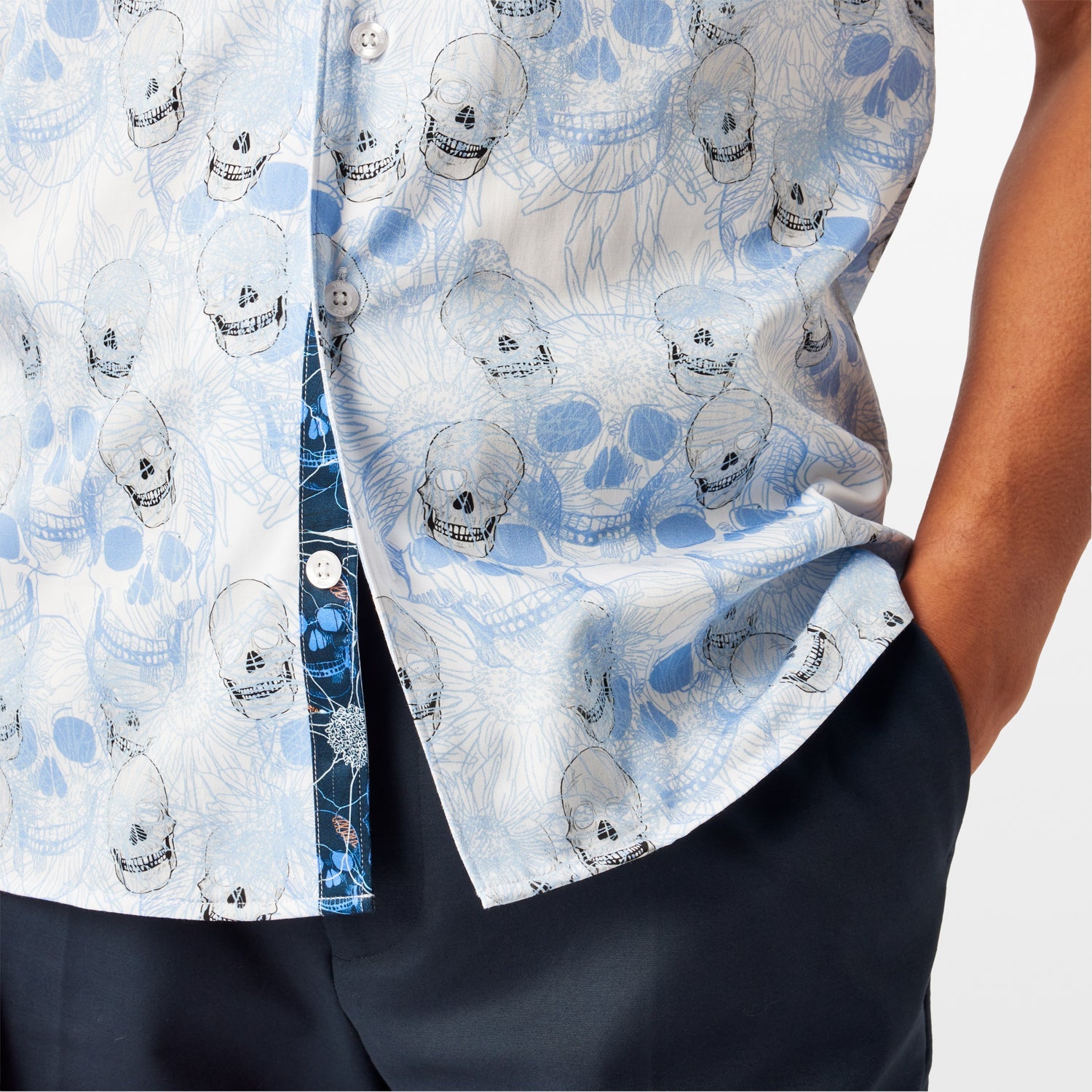 The Eternal Skull Open Collar Shirt - Blake Mill