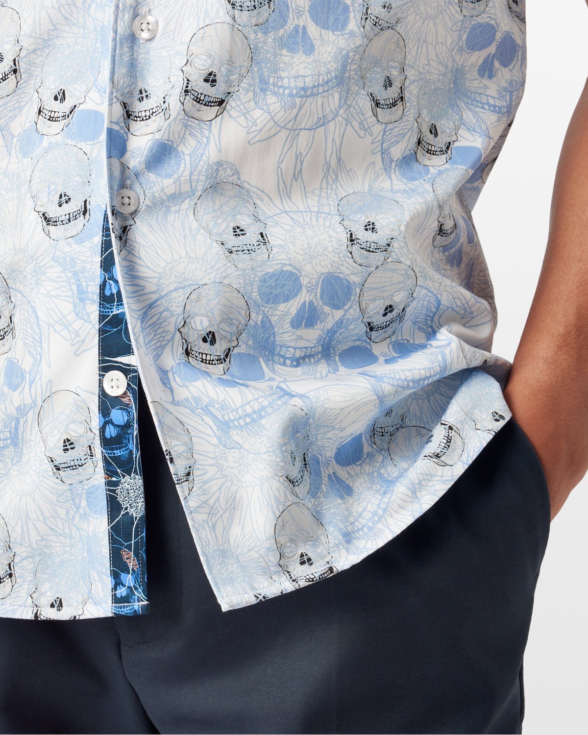 The Eternal Skull Open Collar Shirt - Blake Mill