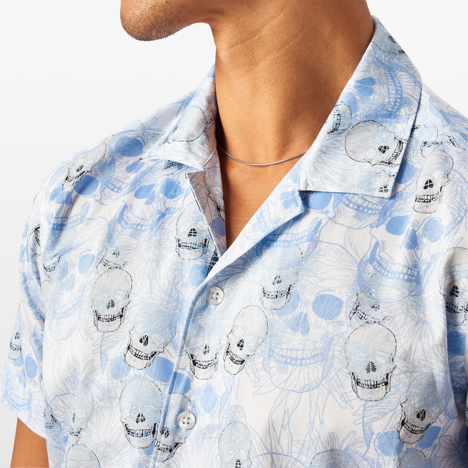 The Eternal Skull Open Collar Shirt - Blake Mill