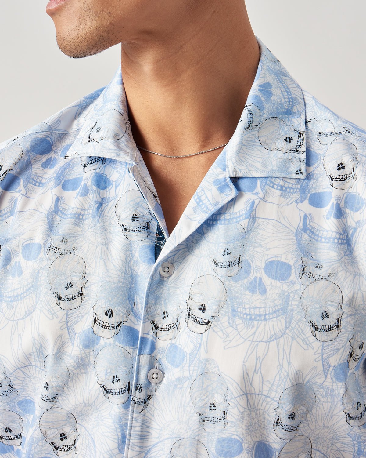 The Eternal Skull Open Collar Shirt - Blake Mill