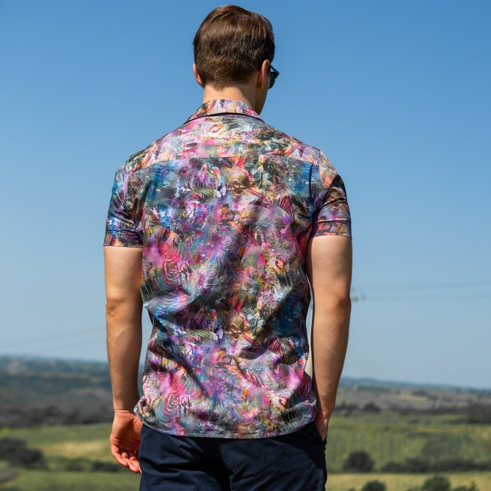 The Jungle Open Collar Short Sleeve Shirt - Blake Mill