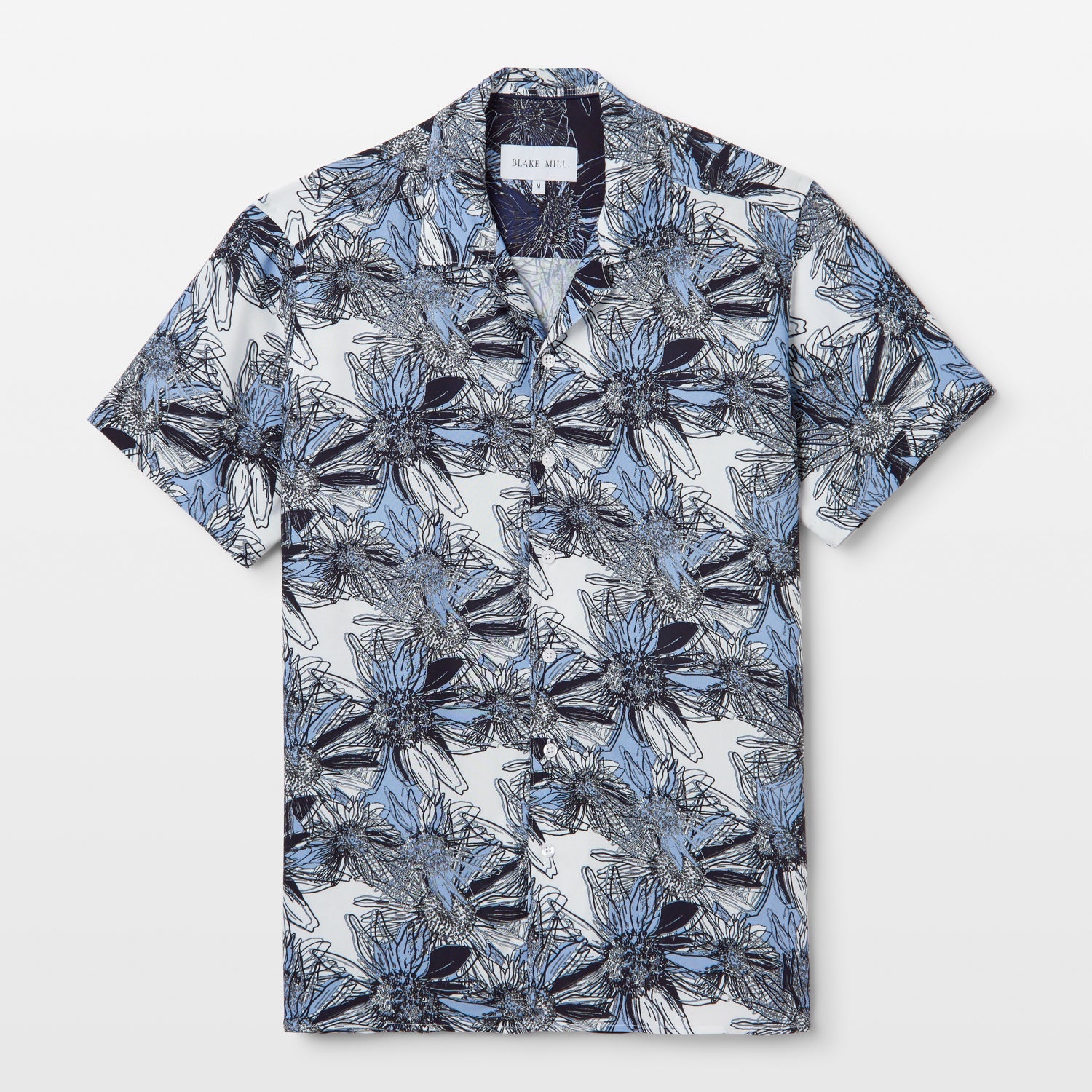 Tropical Flora Open Collar Shirt - Blake Mill