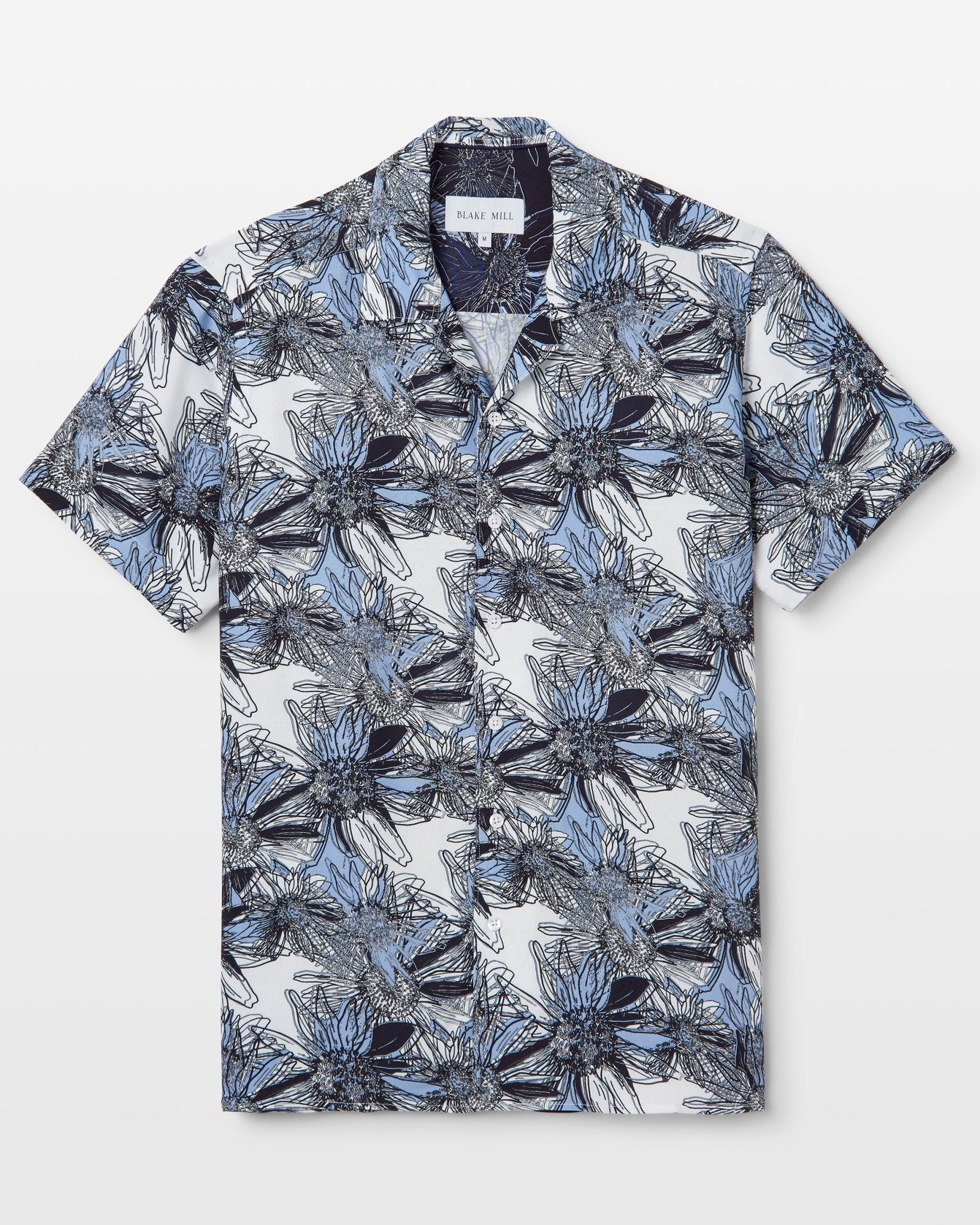 Tropical Flora Open Collar Shirt - Blake Mill