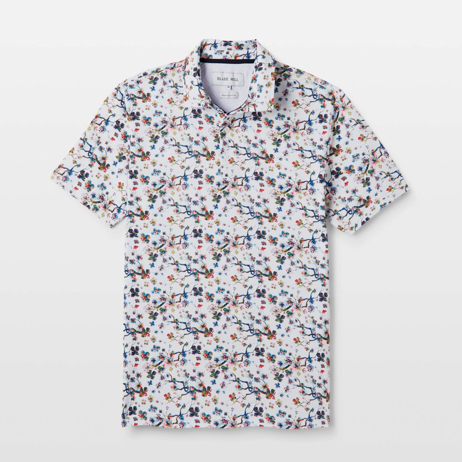 Botanical Sakura Printed Polo