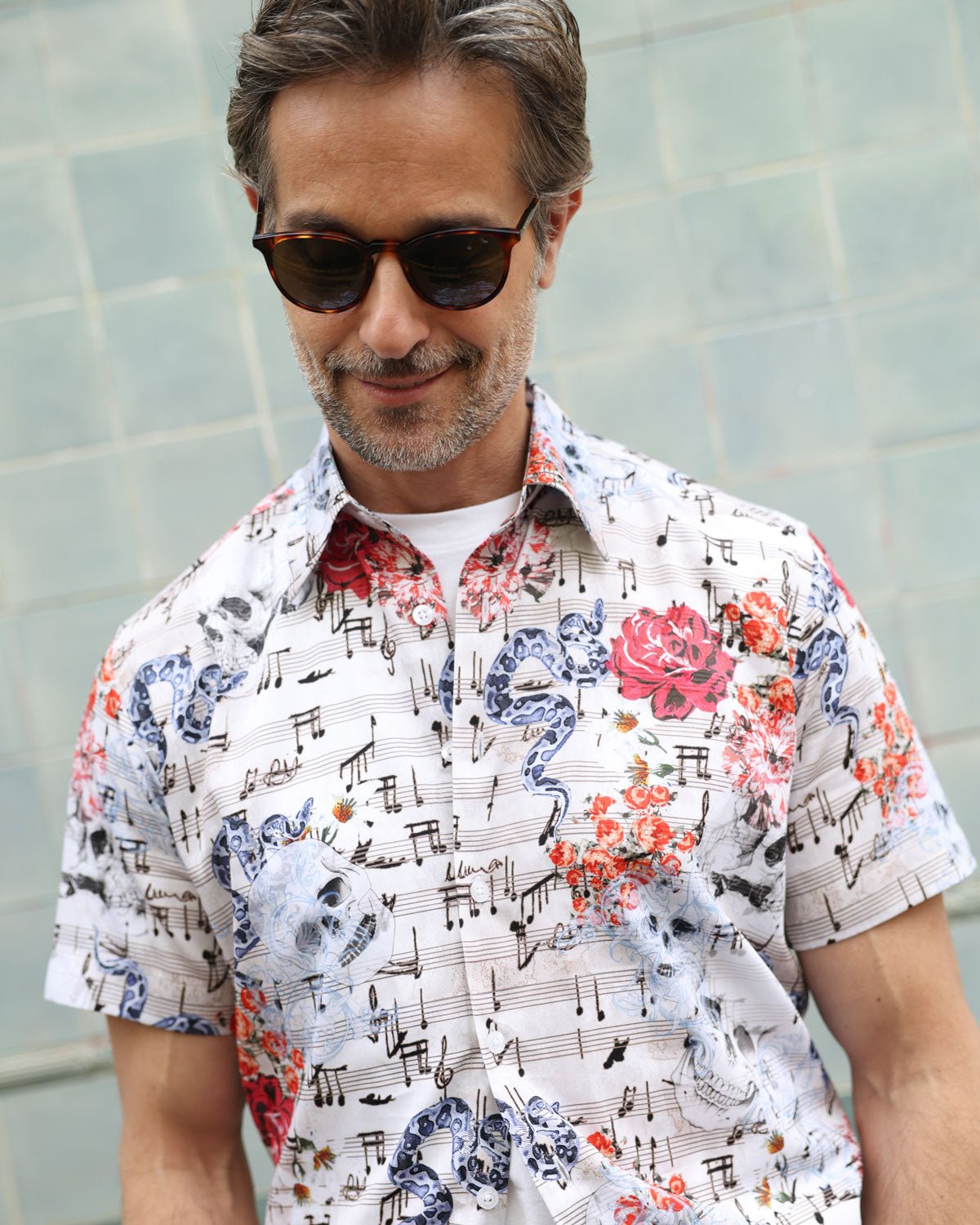 Vanitas Sonata (Cream) Short Sleeve Shirt - Blake Mill