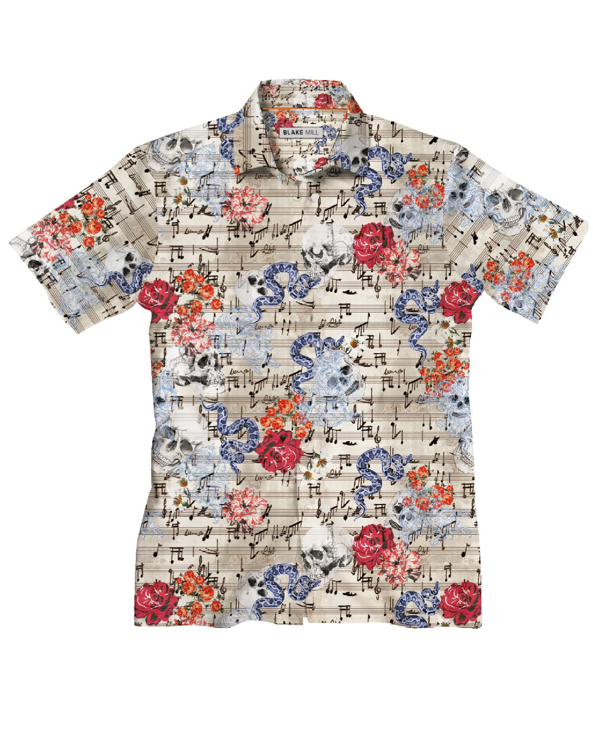 Vanitas Sonata (Cream) Short Sleeve Shirt - Blake Mill