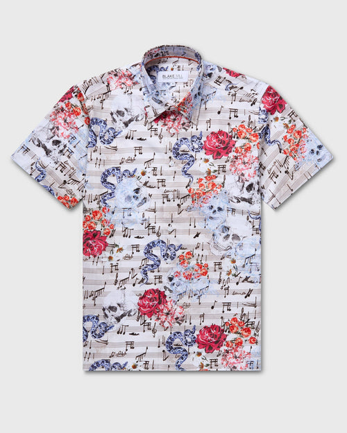 Vanitas Sonata (Cream) Short Sleeve Shirt - Blake Mill