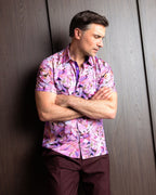 Violet Haze Short Sleeve Shirt - Blake Mill