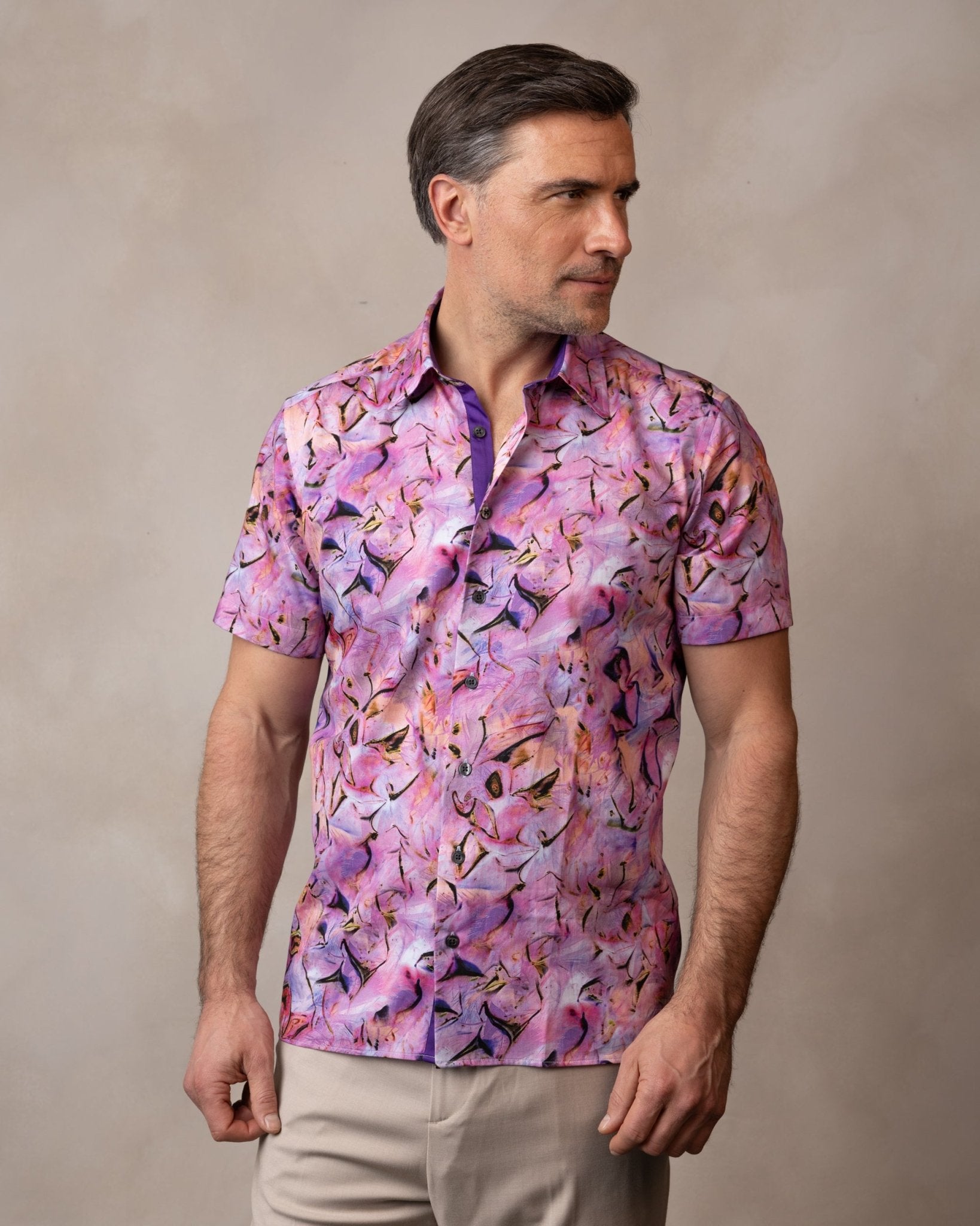 Violet Haze Short Sleeve Shirt - Blake Mill