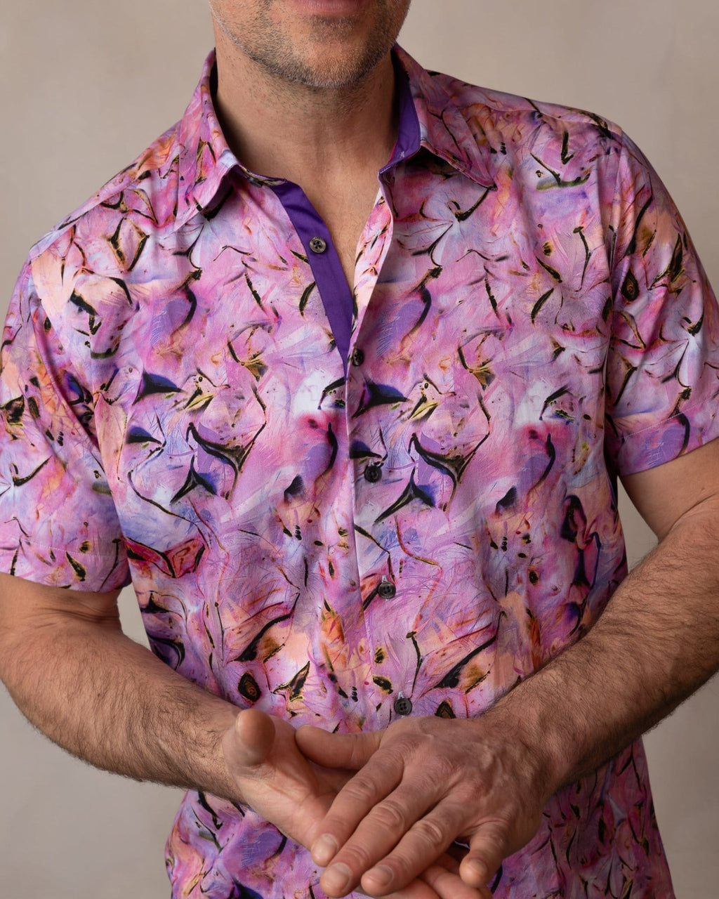 Violet Haze Short Sleeve Shirt - Blake Mill