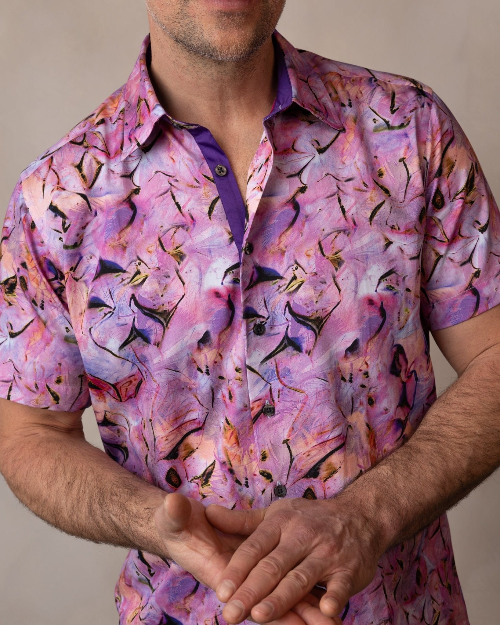 Violet Haze Short Sleeve Shirt - Blake Mill