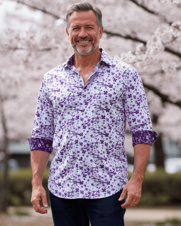 Violet Sakura Shirt - Blake Mill
