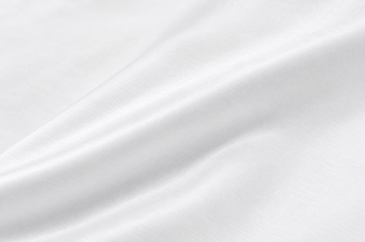 White Sateen shirt fabric detail