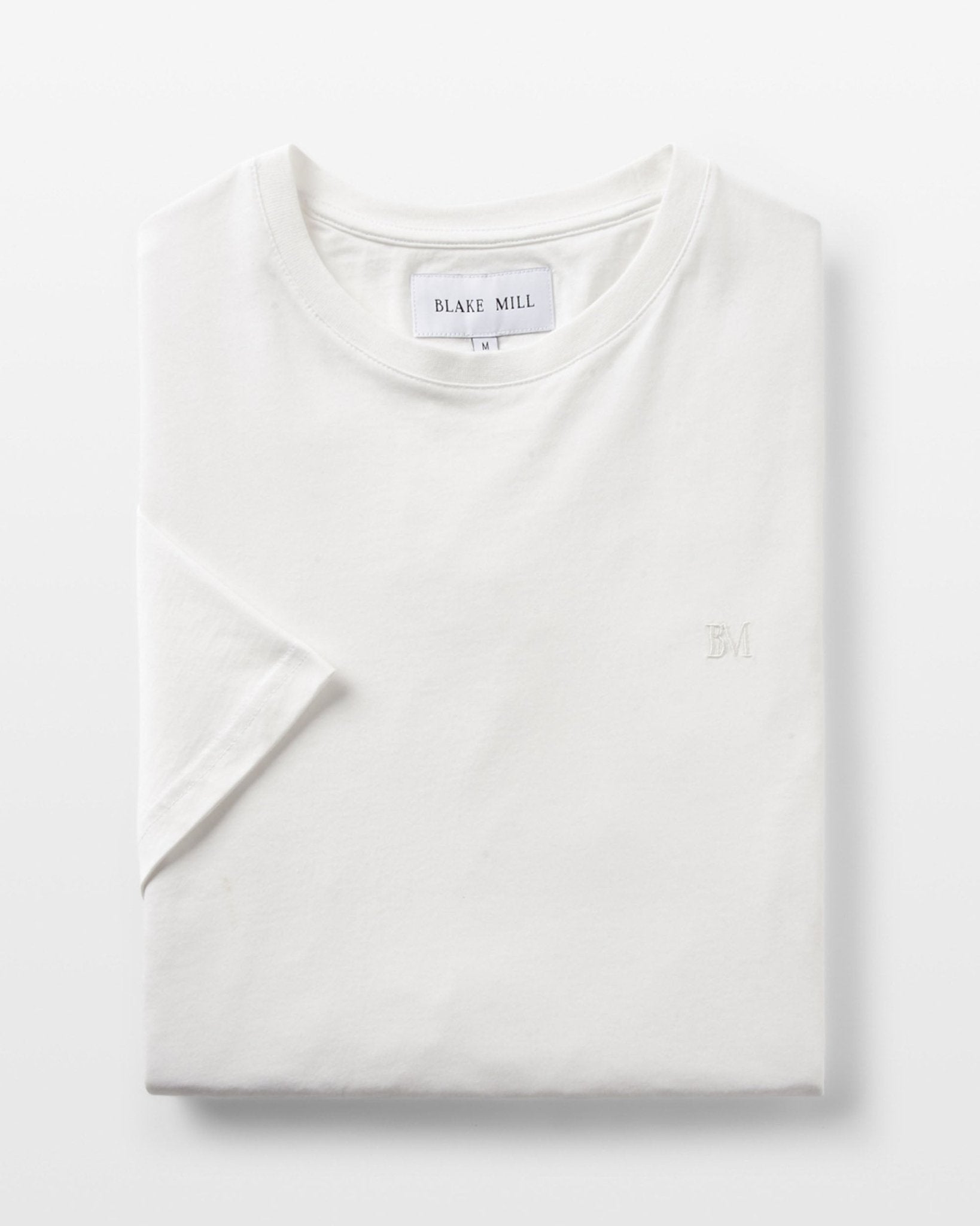 White Organic Cotton T-Shirt - Blake Mill