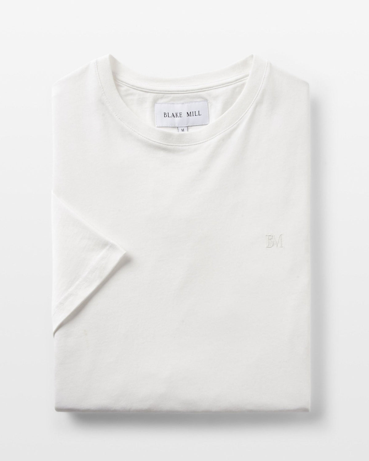 White Organic Cotton T-Shirt - Blake Mill