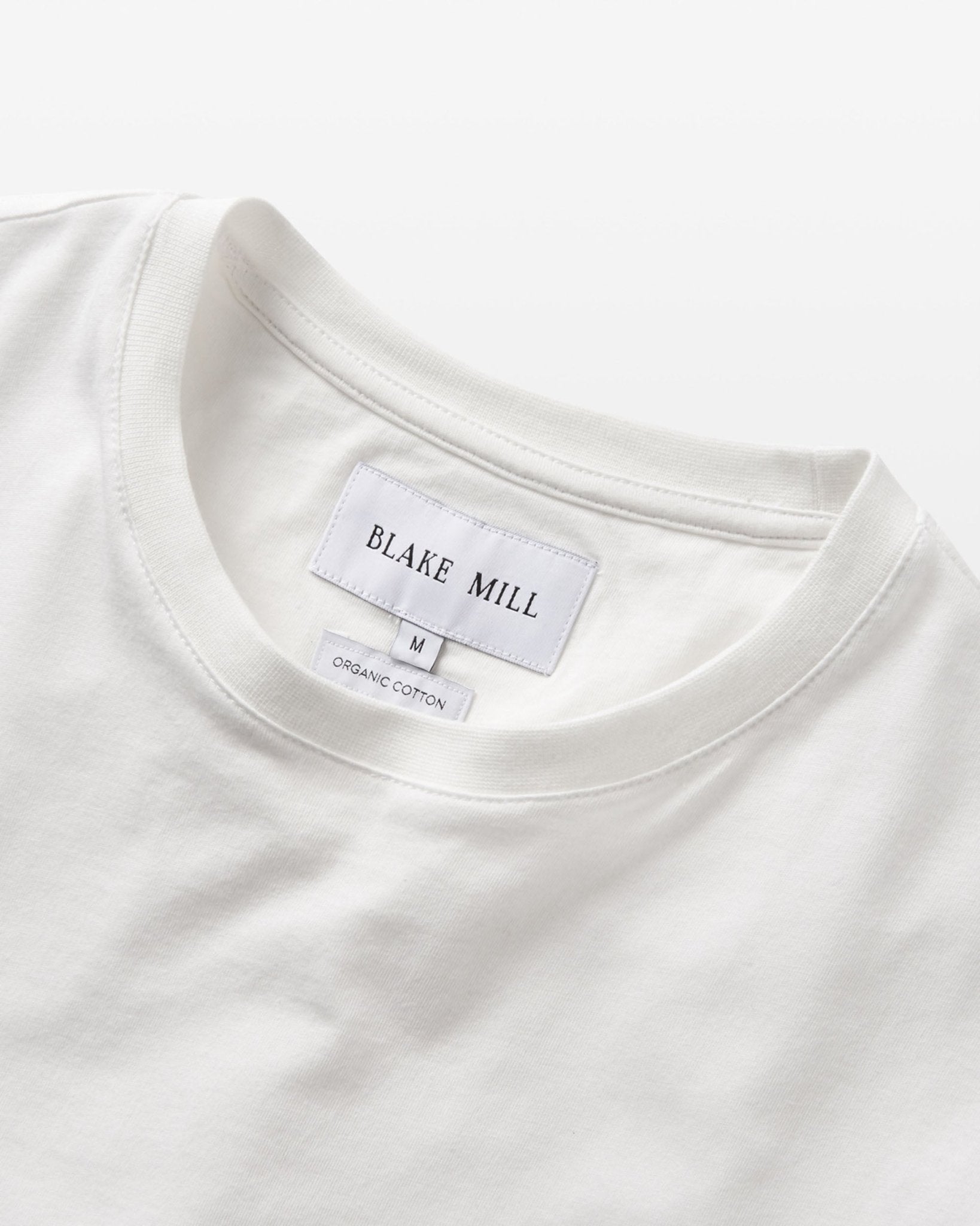 White Organic Cotton T-Shirt - Blake Mill