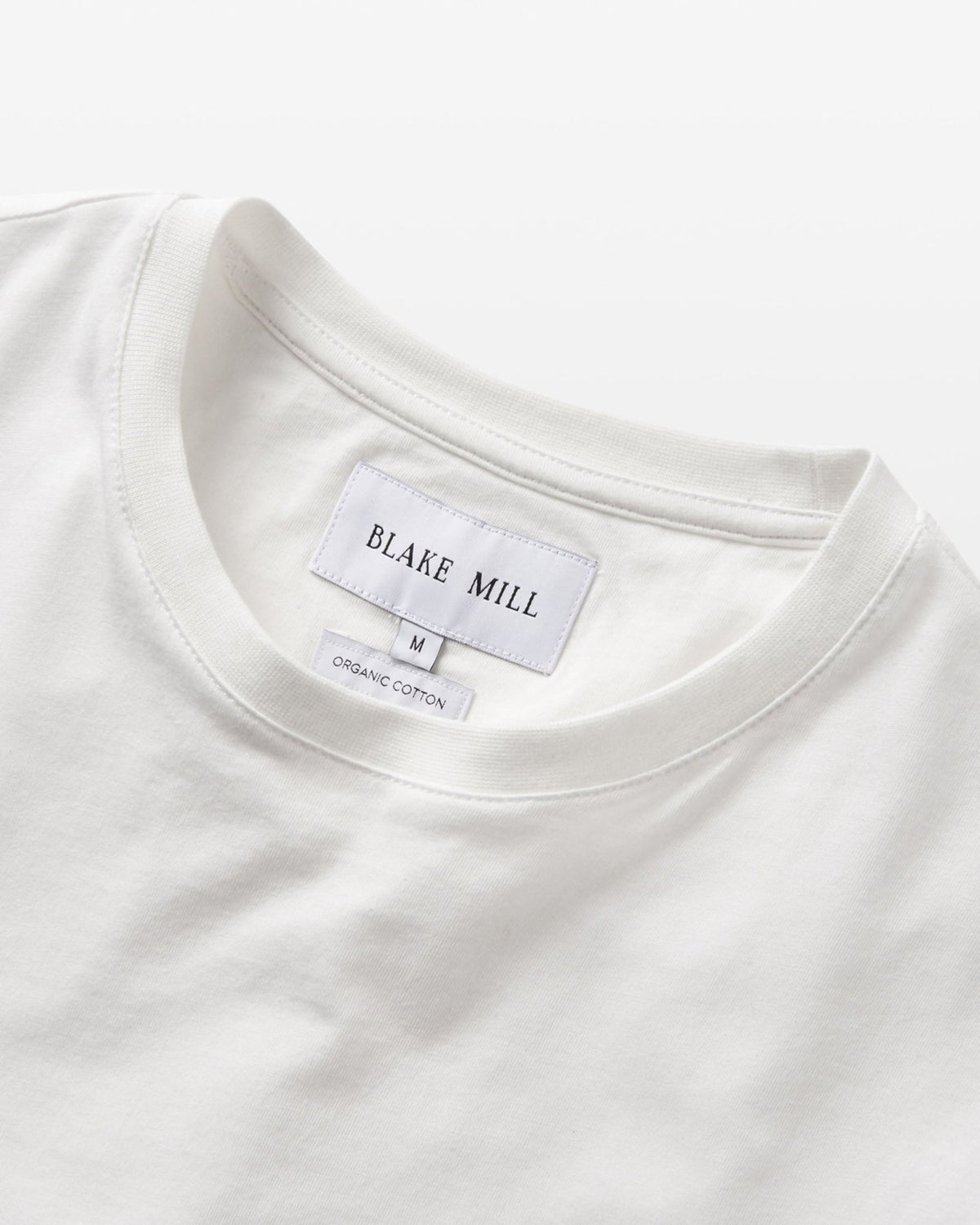 White Organic Cotton T-Shirt - Blake Mill