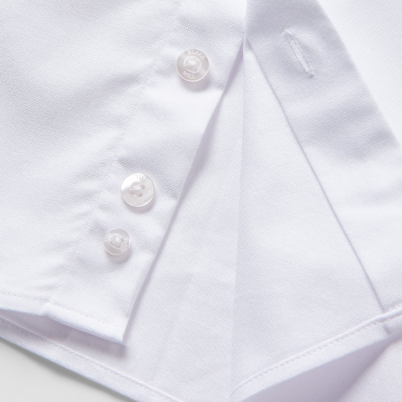 White Oxford with Distant Worlds Accents Button - Down Shirt - Blake Mill