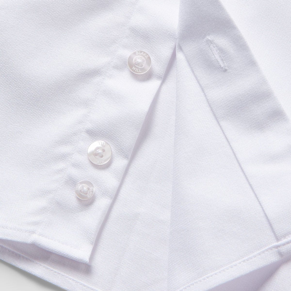 White Oxford with Skulls Accents Button - Down Shirt - Blake Mill
