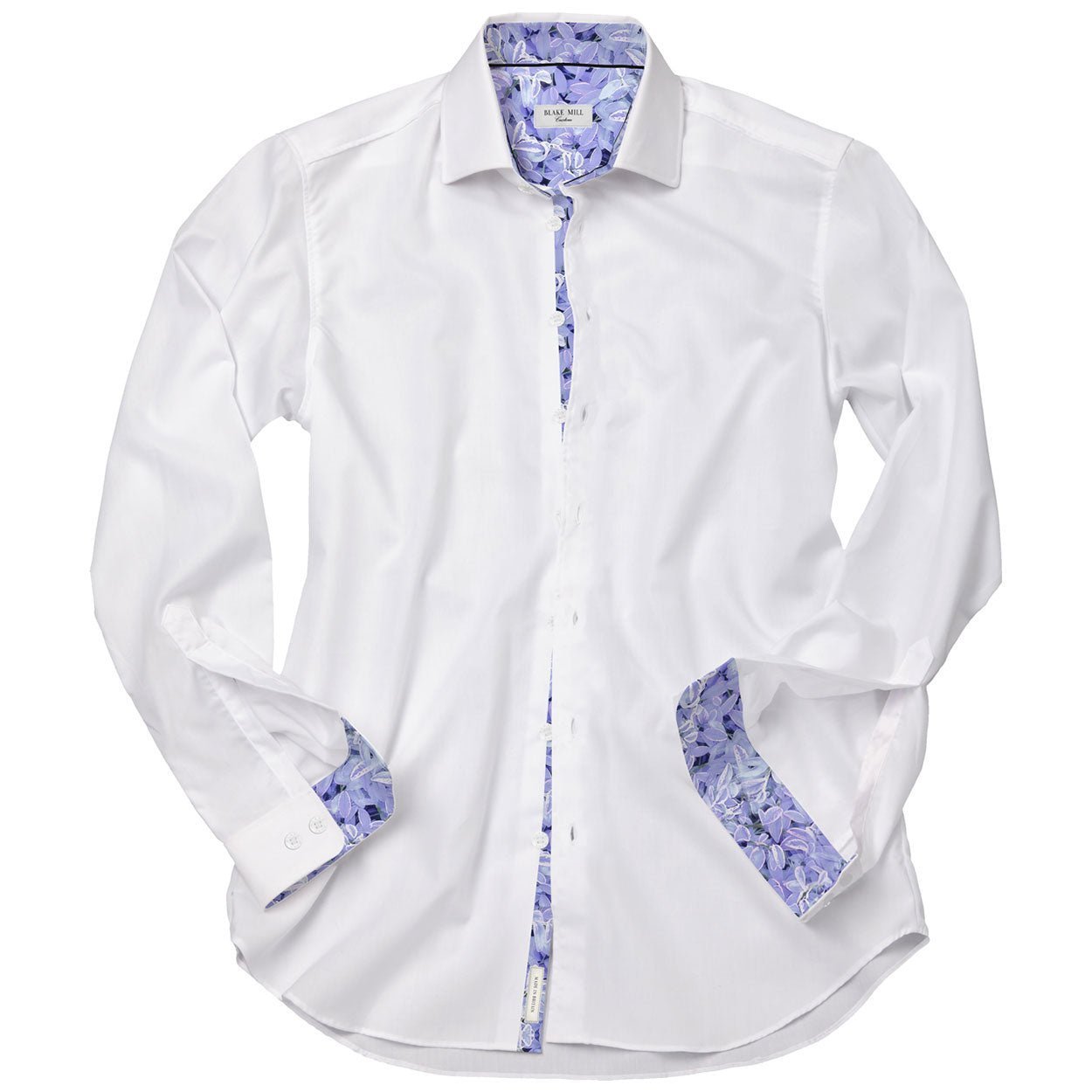 White with Canada Blue Accents Shirt - Blake Mill