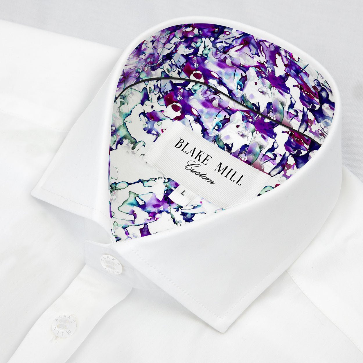 White with Creative Leap Accents Shirt - Blake Mill