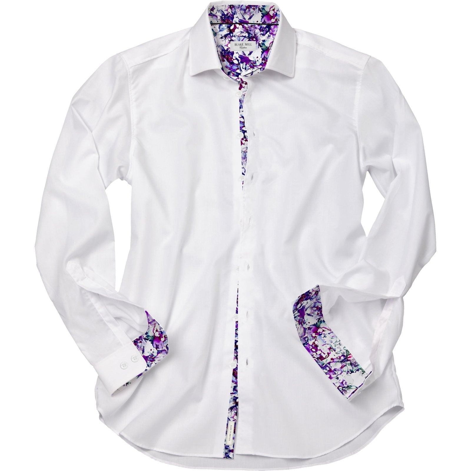 White with Creative Leap Accents Shirt - Blake Mill