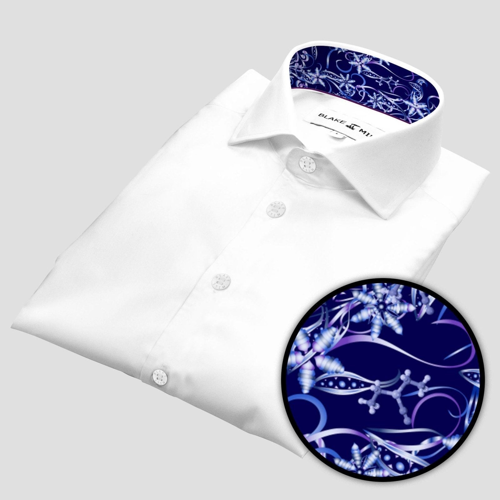 White with Cyanide Fishing Dark Accents Shirt - Blake Mill