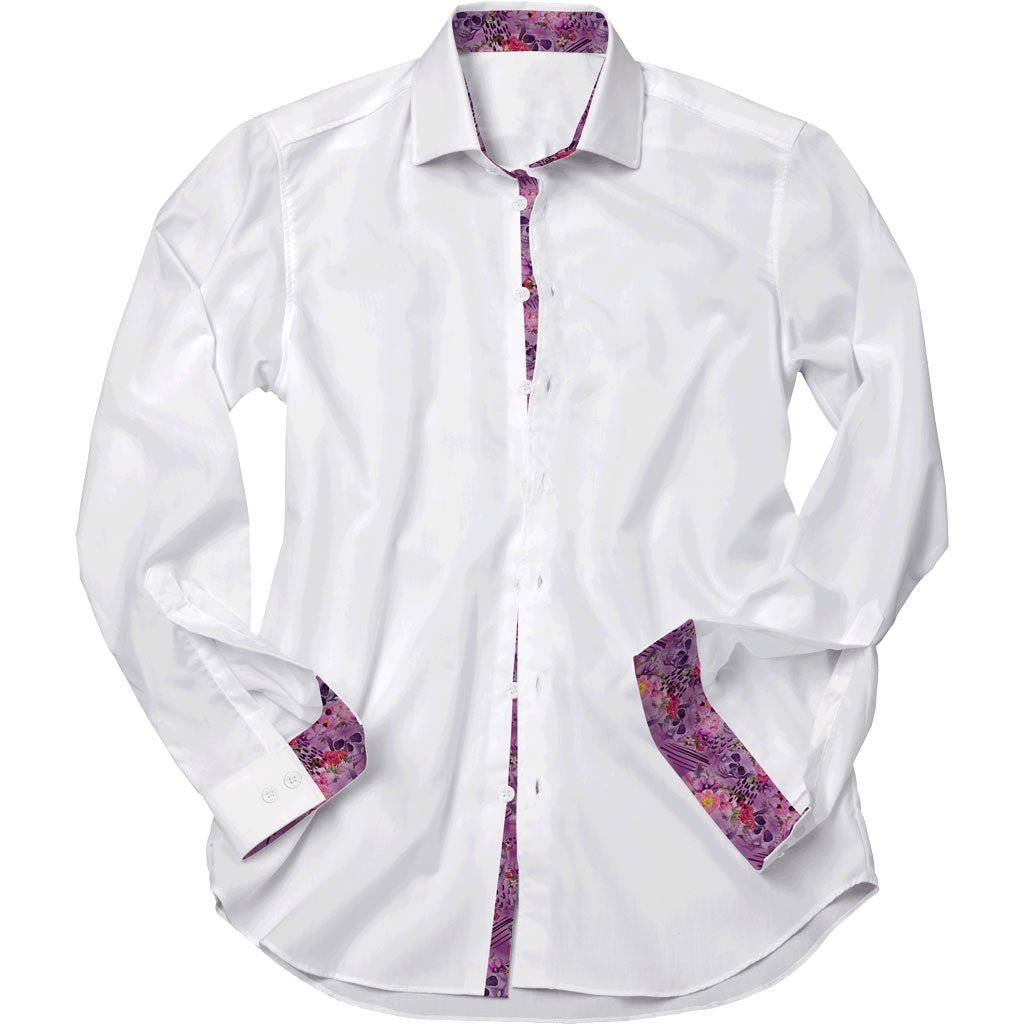 White with Dia de Muertos Accents Shirt - Blake Mill