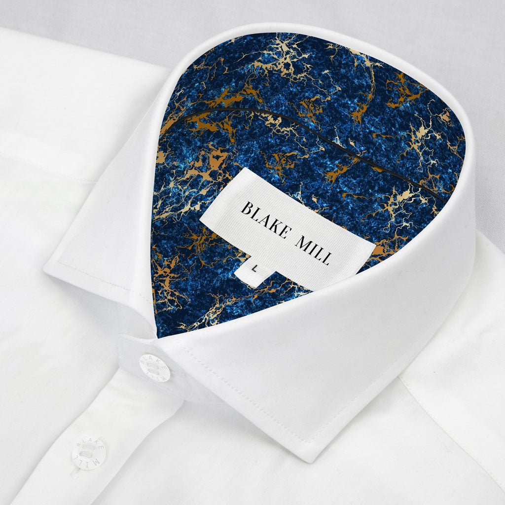 White With Electrical Storm Accents Shirt - Blake Mill