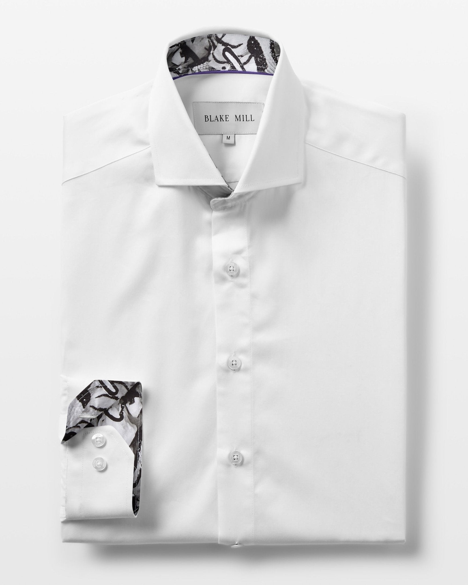 White with Exotic Zebras Accents Shirt - Blake Mill