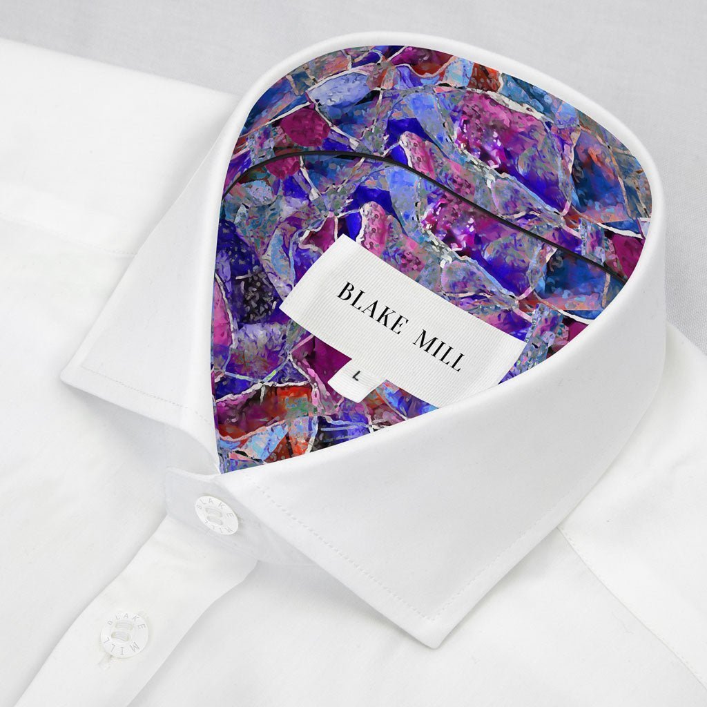 White With Modern Glass Accents Shirt - Blake Mill