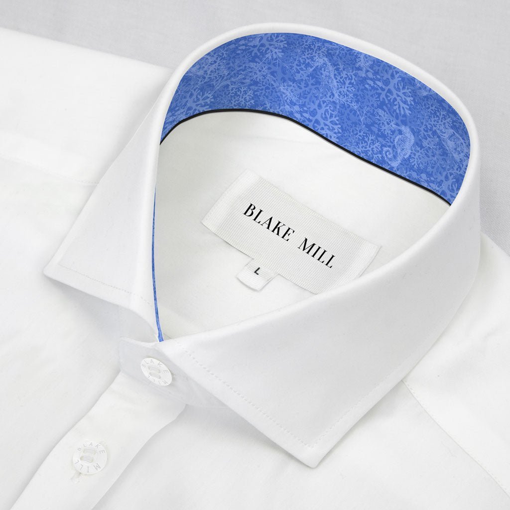 White With Paradise Found Accents Shirt - Blake Mill