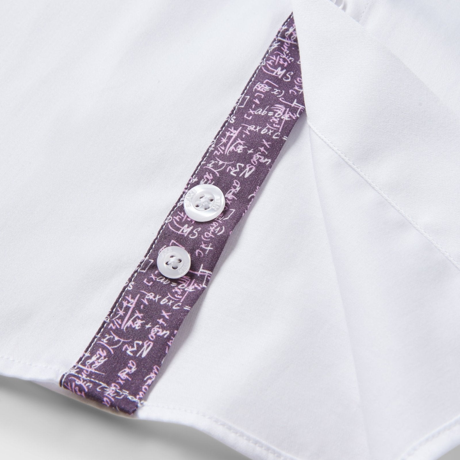 White with Pink Mathematician Accents Shirt - Blake Mill