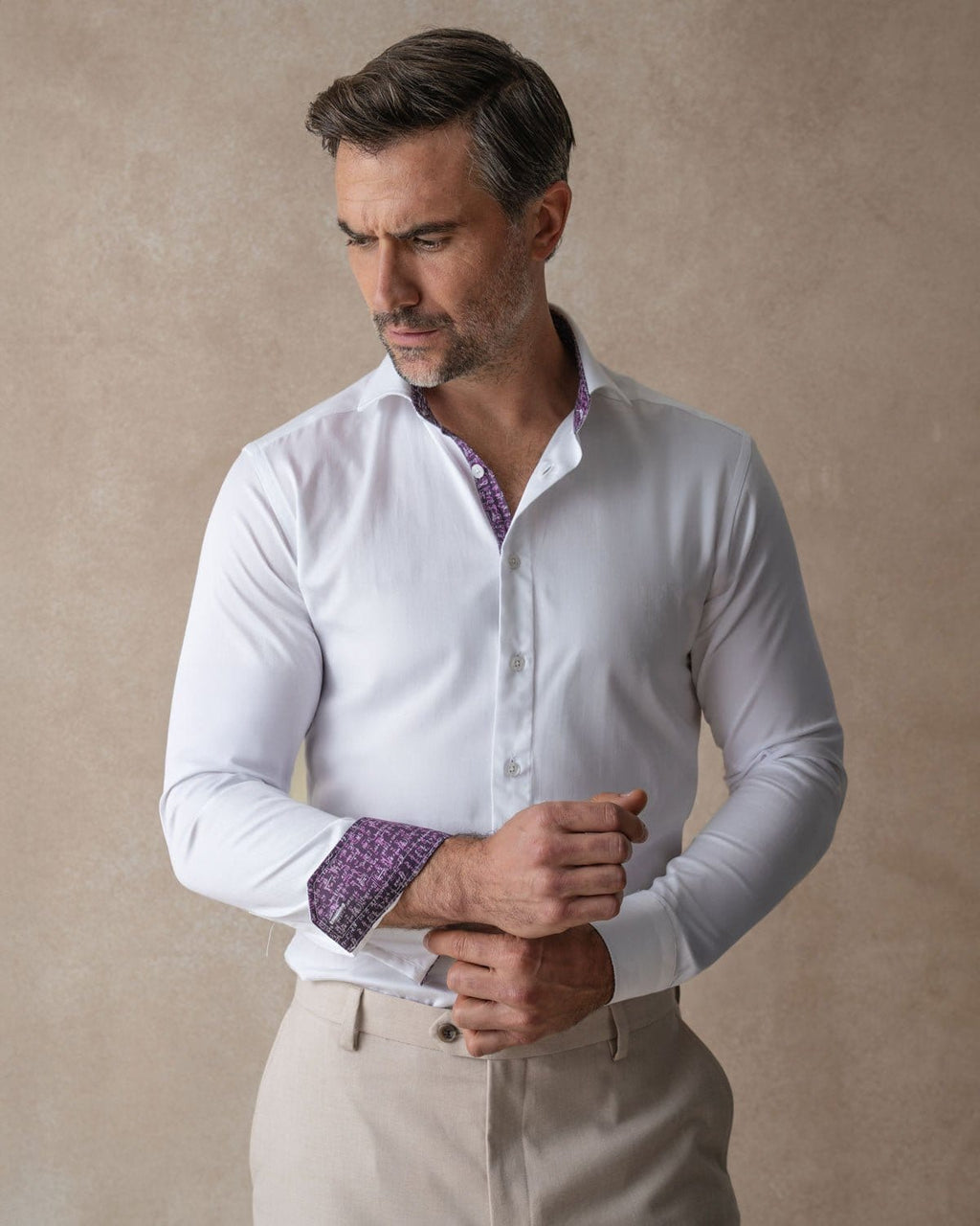 White with Pink Mathematician Accents Shirt - Blake Mill