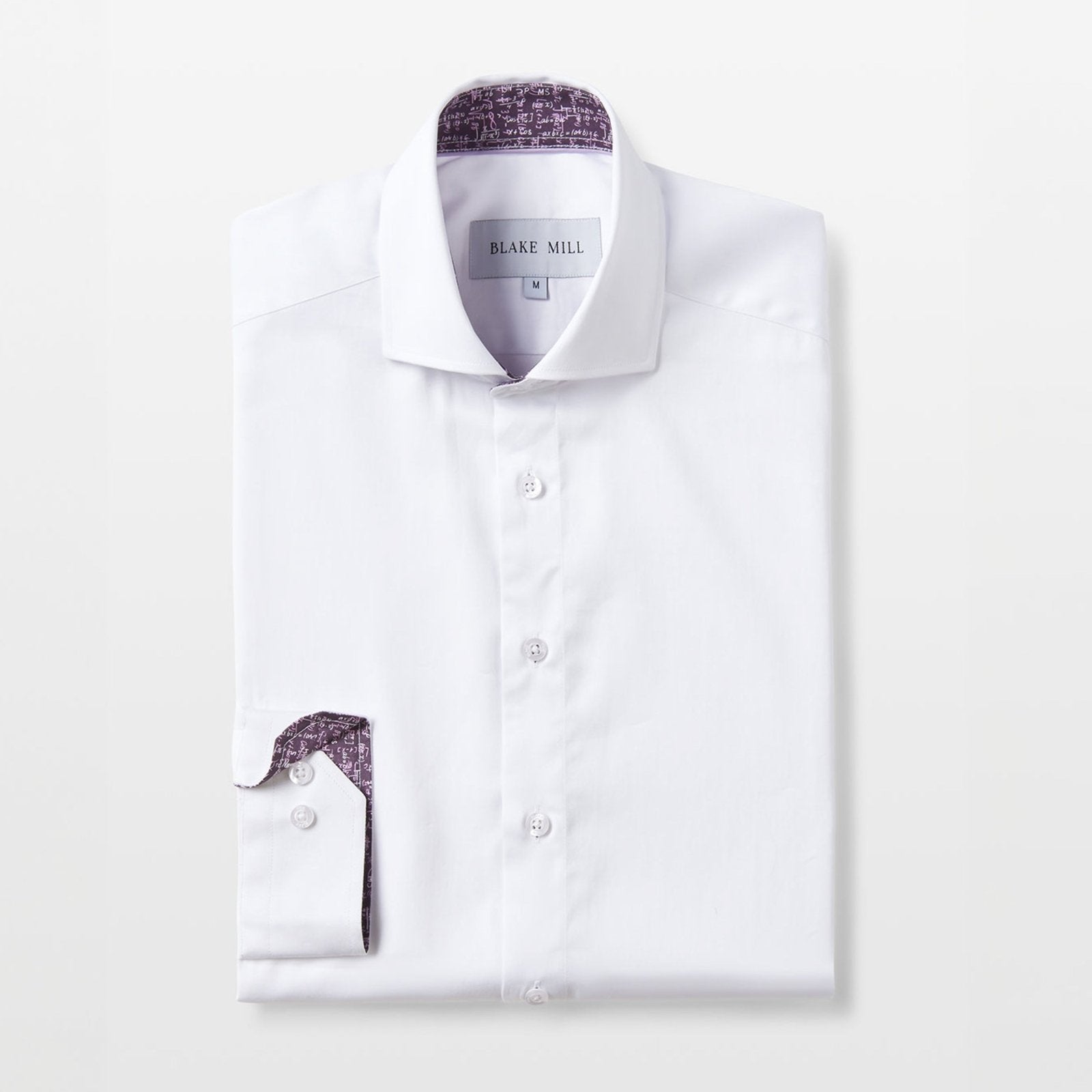 White with Pink Mathematician Accents Shirt - Blake Mill