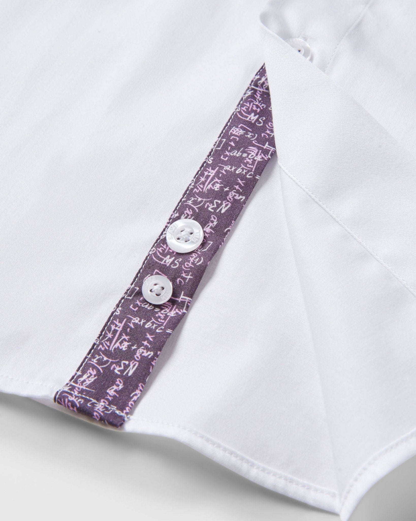 White with Pink Mathematician Accents Shirt - Blake Mill