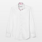 White with Pink Sakura Tree Accents Shirt - Blake Mill